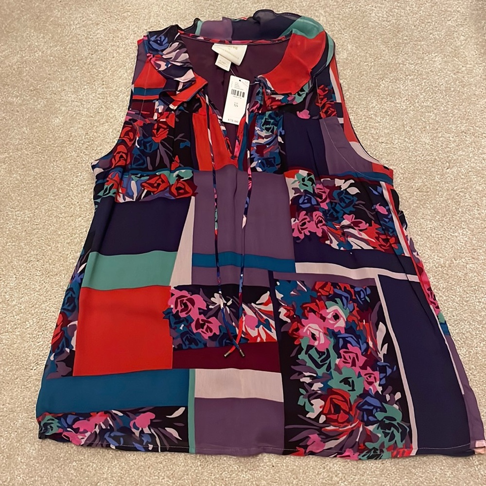 Maeve by Anthropologie keyhole sleeveless women’s blouse (xs)